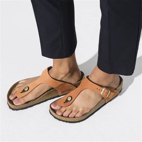 birkenstock gizeh with back strap.